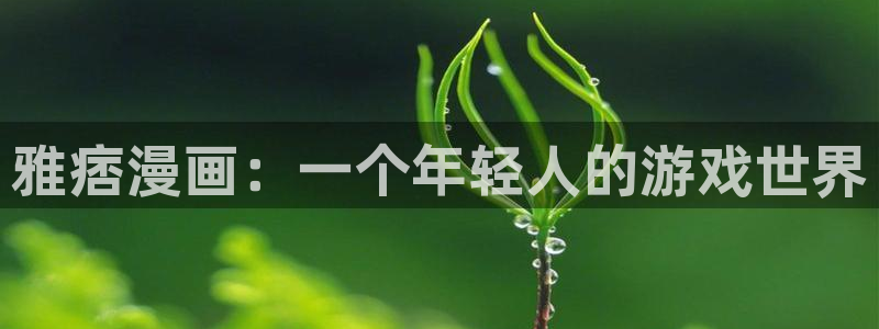 汗汗漫画免费在线入口：雅痞漫画：一个年轻人的游戏世界
